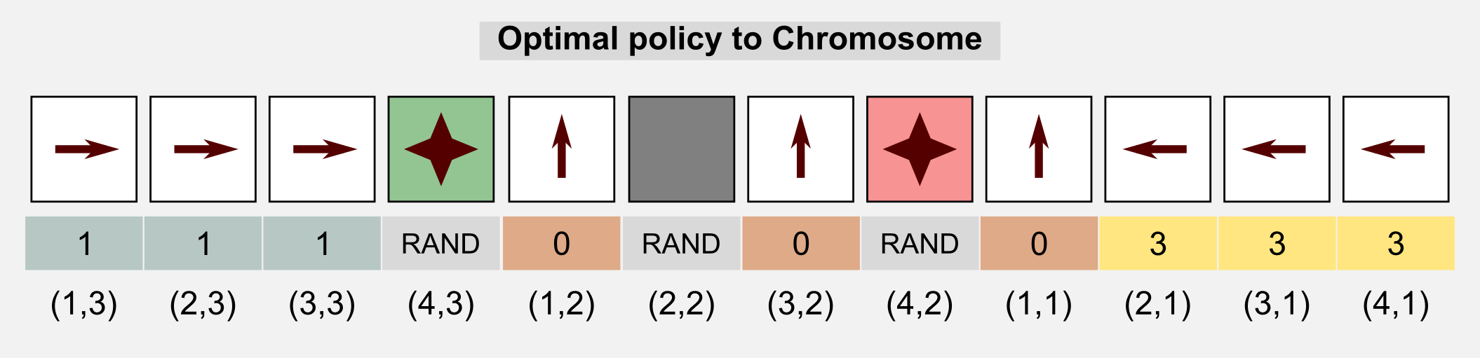 Genetic Algorithms Policy to Chromosome
